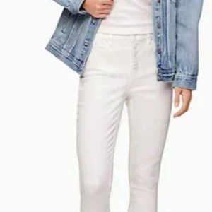 Calvin Klein Hi-Rise Button Fly Ankle Skinny Jeans Size 28